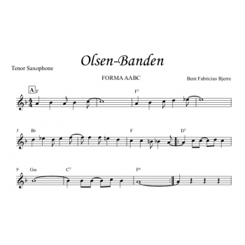 Olsen Banden (Gang Olsena) - Bb Instrument